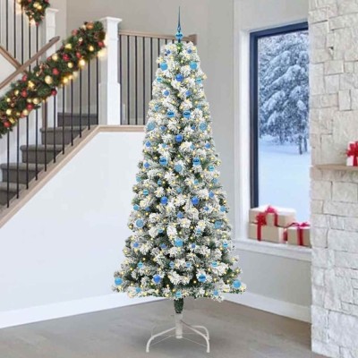 vidaXL Brad de Crăciun artificial cu ramuri articulare 240 cm PVC 3395620 foto