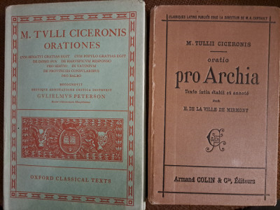 Cicero- Orationes/ProArchia-latina/franceza foto