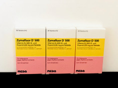 Zymafluor D500 - 0.25 mg fluor si 500 UI vitamina D3 - 90 comprimate foto