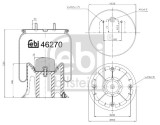 FEBI BILSTEIN 46270 Burduf, suspensie pneumatica
