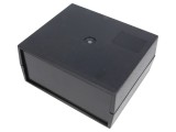 Carcasă ABS neagră cu panou 120mm x 100mm x 56mm
