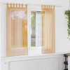 VidaXL Perdele Voile cu Bucle 2 buc Portocaliu 140x140 cm 4102281