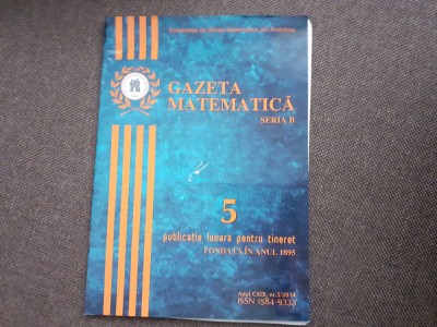GAZETA MATEMATICA NR5/2014 foto