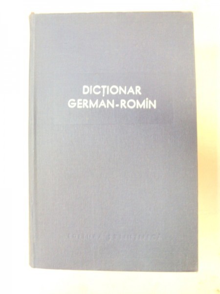 Dictionar German Roman Bucuresti 1958 Okazii Ro
