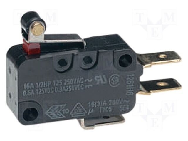 Micro&icirc;ntrerupător OMRON SNAP ACTION 16A/250VAC 10A/30VDC SPDT D3V