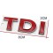 Emblema TDI ROSU
