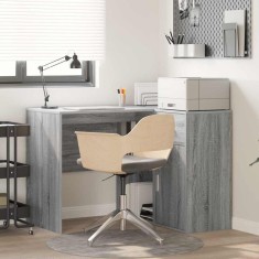 vidaXL Birou de colț 2 pcs sonoma gri 102 x 50 x 75 cm Lemn compozit