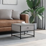 Gossi masuta de cafea, gri sonoma, 51x51x40 cm, lemn prelucrat