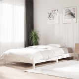 vidaXL Pat stivuibil, alb, 75x190 cm, lemn masiv de pin 820408