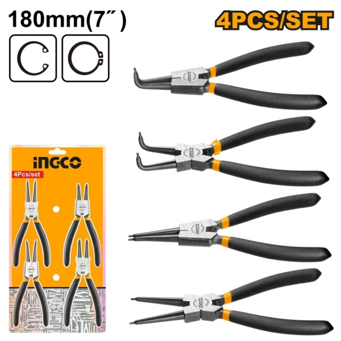 Set clesti sigurante 4 bucati - Ingco HCCPS01180