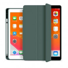 Husa Apple iPad 7 Gen 2019 10.2 Inch - Tech-Protect Smart Case Pen Slot Green foto