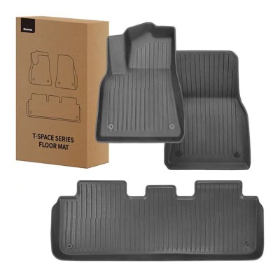 COVOR AUTO Baseus T-Space, set 6 bucati compatibil Tesla Model Y, realizat din TPE, negru &amp;quot;C20751300111-01&amp;quot; - 6932172634353 foto