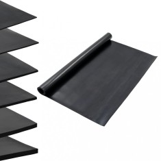 vidaXL Covor de cauciuc anti-alunecare, 1,2 x 2 m, 3 mm, neted