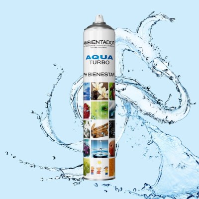 Spray odorizant profesional pentru camera Turbo Spray 750ml - Aqua foto