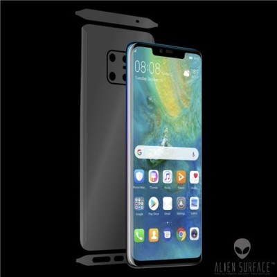 FOLIE ALIEN SURFACE HD, Huawei MATE 20 PRO, PROTECTIE SPATE SI LATERALE + ALIEN FIBER CADOU foto