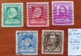 U.S.A-1940-''Comemorarea-americani cu faima div. domeni in 7serii cu 5 persoane-(Cat Scot=28,5$)=Stampilat-Vezi-Scan