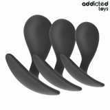 Addicted Toys-Set de 3 Pluguri Anale din Silicon Model 3