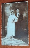 fotografie veche romaneasca - anii 1930 - foto Ileana, nunta, mire si mireasa