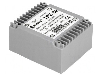 Transformator alimentare 30VA 115/230V 9V PCB IP00 foto