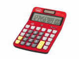 Calculator de birou EC 3775 12 digit baterie +solar rosu Trevi