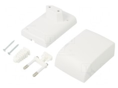 Carcasă alimentator ABS albă 55mm x 80,45mm x 37,15mm