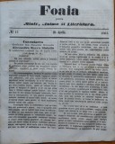 Foaia pentru minte , inima si literatura , nr. 13 , 1863 , Brasov , I. Muresanu