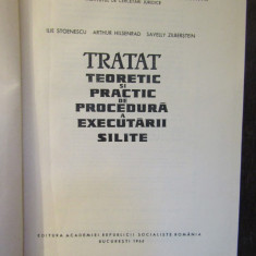 TRATAT TEORETIC SI PRACTIC DE PROCEDURA A EXECUTARII SILITE-I.STOENESCU