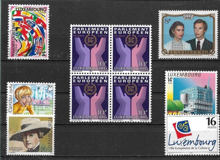 C5887 - lot timbre nestampilate Luxembourg