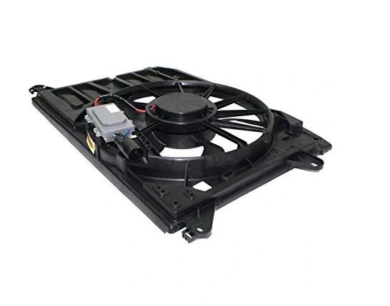 GMV radiator electroventilator Ford C-Max Energi, 2011-, C-Max/C-Max Grand, 2011-, motor 2.0 h, benzina/electric, cutie CVT, cu AC, 412 mm; 2 pini