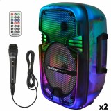 Cumpara ieftin Difuzor cu Microfon Karaoke Bontempi Plastic 25 x 39 x 21 cm (2 Unități)