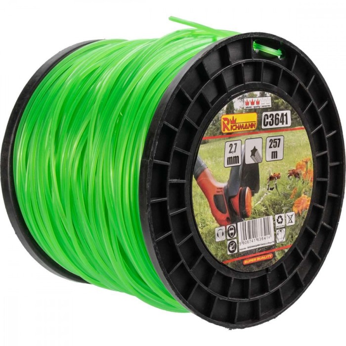 Fir rezerva motocoasa, trimmer, tip stea, 2.7 mm x 257 m, Richmann