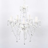 Candelabru, 5 becuri, transparent