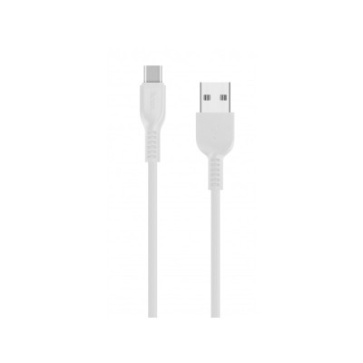 Cablu Date si Incarcare USB la USB Type-C HOCO Flash X20 3m Alb foto