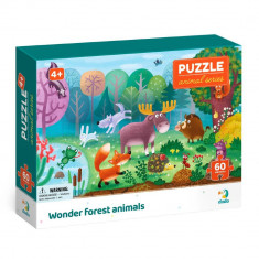 Puzzle - Minunatele animalute din padure (60 piese) PlayLearn Toys