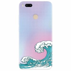 Husa silicon pentru Xiaomi Mi A1, Waves foto