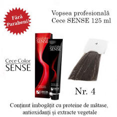 Cece Sense vopsea permanenta 125 ml FARA PARABENI nr.4. foto