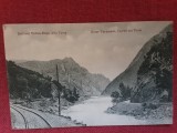 Defileul Turnu-Rosu, prin Turnu - carte postala interbelica necirculata, Fotografie