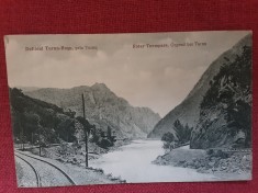 Defileul Turnu-Rosu, prin Turnu - carte postala interbelica necirculata foto