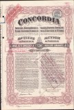 A575 Acțiune la purtător de 250 lei Concordia, interbelică