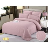 Cumpara ieftin Lenjerie de Pat Dublu Bumbac Damasc 6 Piese, Roz - EAT58