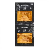 Cumpara ieftin Masca de fata hranitoare cu miere, 2*8 ml, Apivita