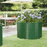 Cumpara ieftin Jardinieră, verde, 100x100x68 cm, oțel vopsit electrostatic