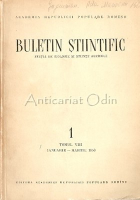 Buletine Stiintifice III, VIII, IX - 1951, 1956, 1957 foto