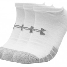 șosete Under Armour HeatGear No Show Socks 3-Pack 1346755-100 alb