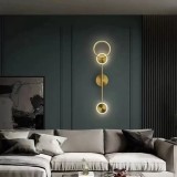 Aplica LED Rylan 24W, auriu, cu 3 temperaturi de culoare si design modern