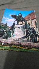 CARTE POSTALA CLUJ -NAPOCA -STATUIA LUI MATEI CORVIN NECIRCULATA foto