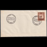 Plic Expozitie Filatelica Orasul Stalin 1952 cu LP324