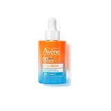 Av&egrave;ne Ultra Serum SPF50+ 30ml &ndash; ser hidratant cu pantenol pentru hidratare de lungă durată și protecție solară