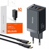 &Icirc;ncărcător De Telefon Mcdodo, Gan 5 Pro, &Icirc;ncărcare Rapidă, Usb-C, Usb-A, 65W, Cablu Inclus, Negru, Ch-1542