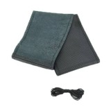Husa Volan Piele Neagra cu Ac si Ata, Marimea L, ALM - Protectie Volan Cusuta Manual